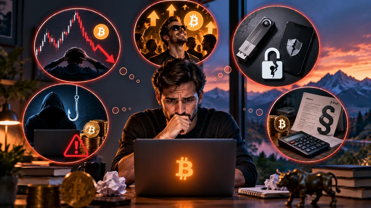 5 Fehler, die du beim Bitcoin-Investment machen kannst